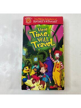 The Wacky Adventures Of Ronald McDonald Have Time Will Travel VHS Cartoon